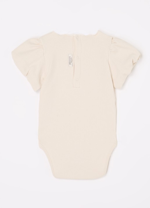 Donsje Amsterdam Nowie romper van  katoen - voorkant 2 beige