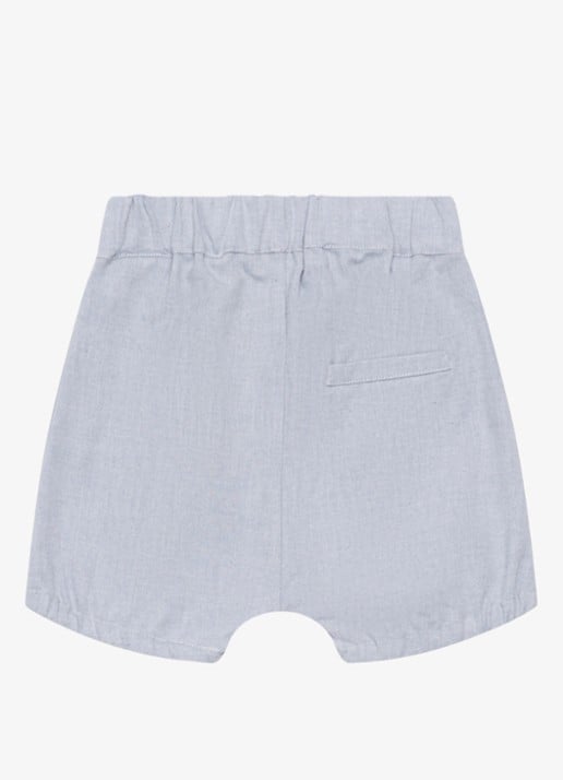 Donsje Amsterdam Olean korte broek met logo - achterkant lichtblauw