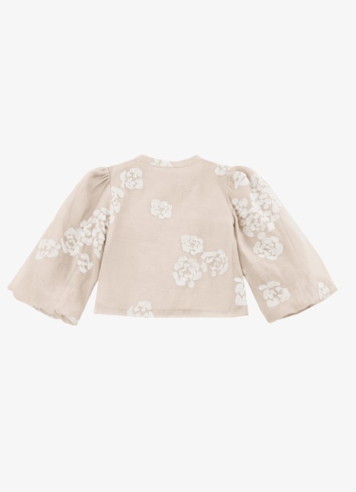 Donsje Amsterdam Opali blouse met bloemenprint - achterkant 3 roze