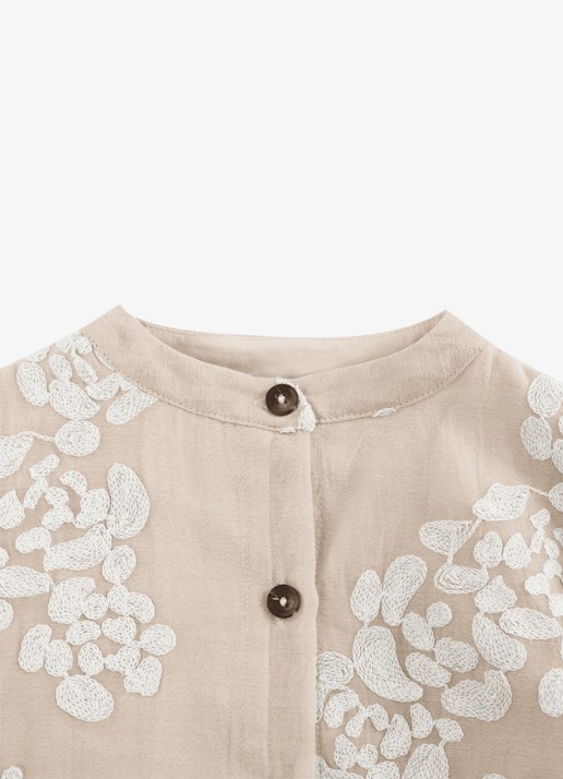 Donsje Amsterdam Opali blouse met bloemenprint - detail roze