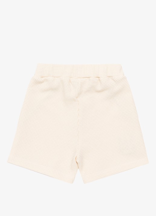 Donsje Amsterdam Petar korte broek met structuur - achterkant 4 beige