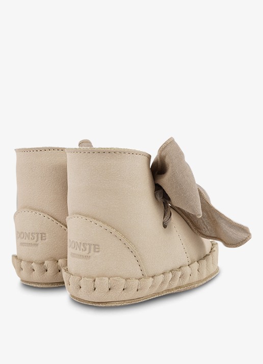 Donsje Amsterdam Pina Organza Booties - achterkant 9 beige