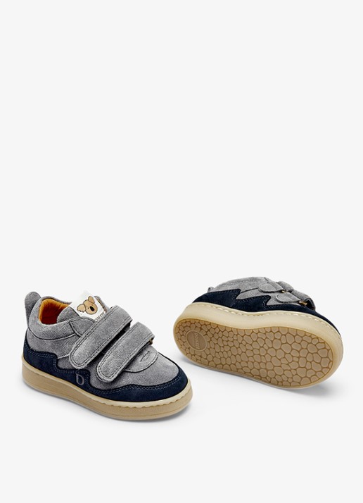 Donsje Amsterdam Pivalo sneaker van leer - detail 4 lichtblauw
