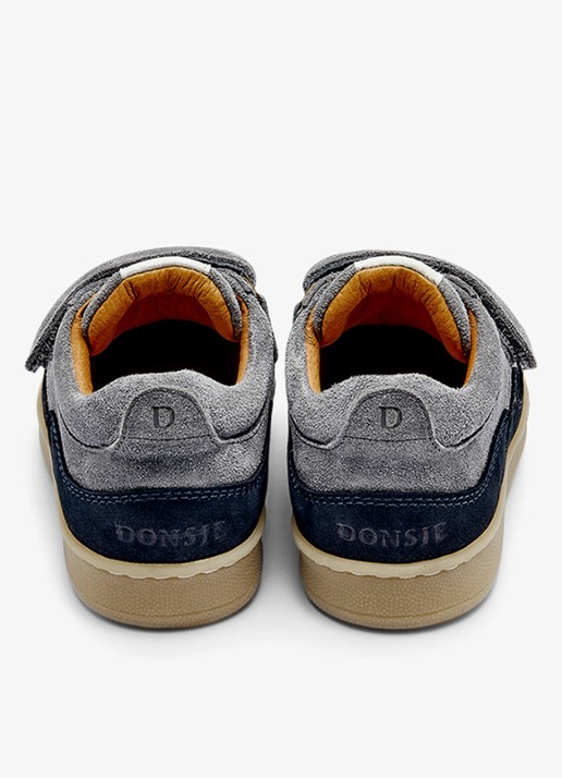 Donsje Amsterdam Pivalo sneaker van leer - achterkant lichtblauw