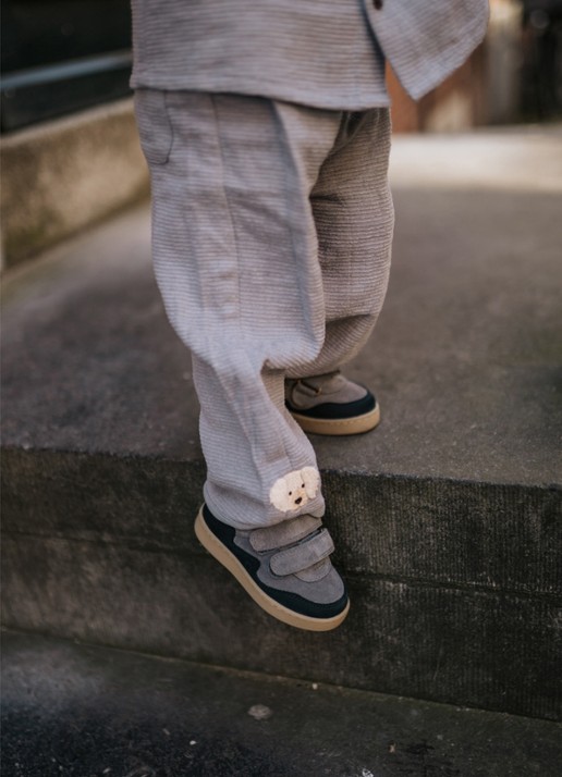 Donsje Amsterdam Pivalo sneaker van leer - detail 6 lichtblauw