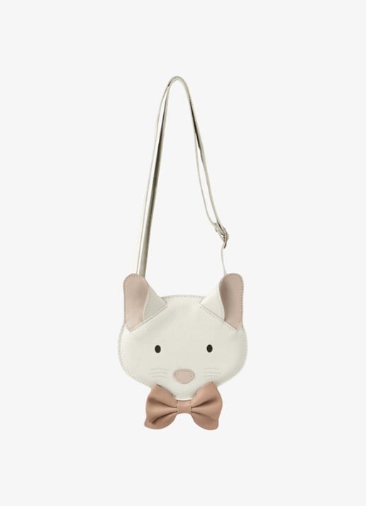 Donsje Amsterdam Pua crossbody tas  - achterkant gebroken wit