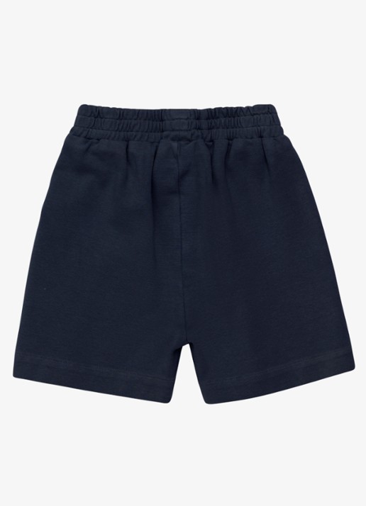 Donsje Amsterdam Rafie korte joggingbroek met logo - achterkant donkerblauw