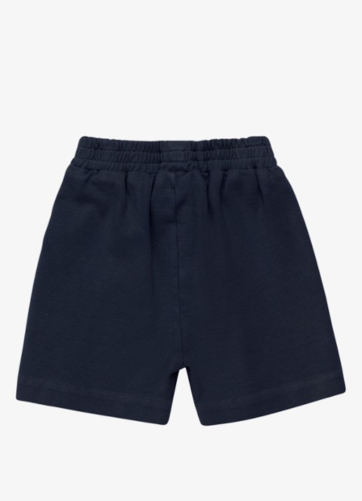Donsje Amsterdam Rafie korte joggingbroek met logo - achterkant 2 donkerblauw
