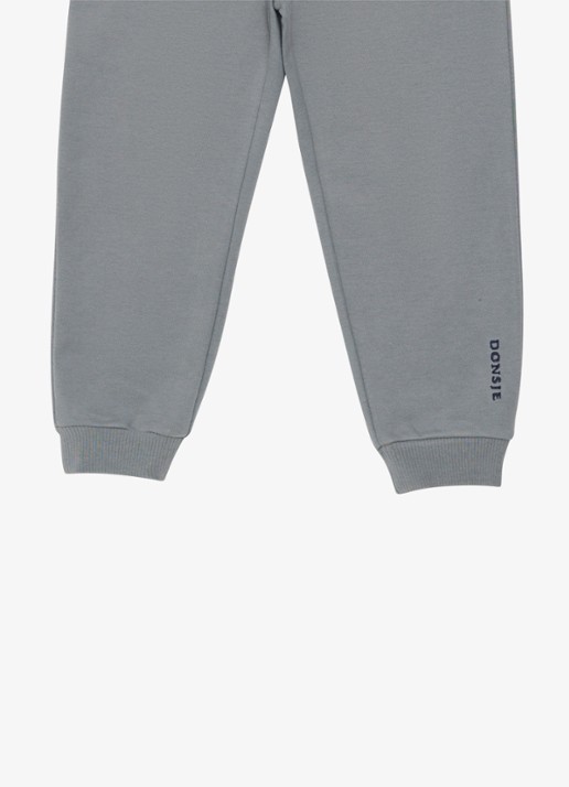 Donsje Amsterdam Remzie joggingbroek van katoen - detail 9 lichtgrijs