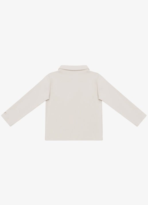Donsje Amsterdam Rudmer longsleeve met logo - achterkant 2 beige