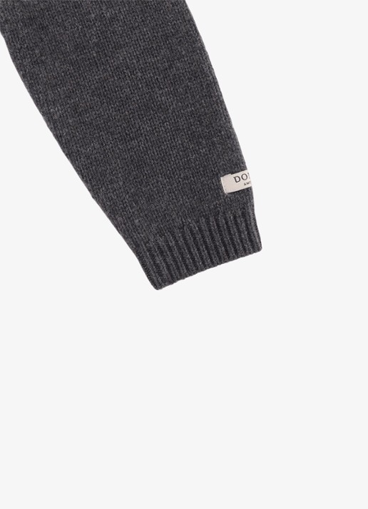 Donsje Amsterdam Sibbe Merino Wool Sweater | Koala - detail 3 grijs