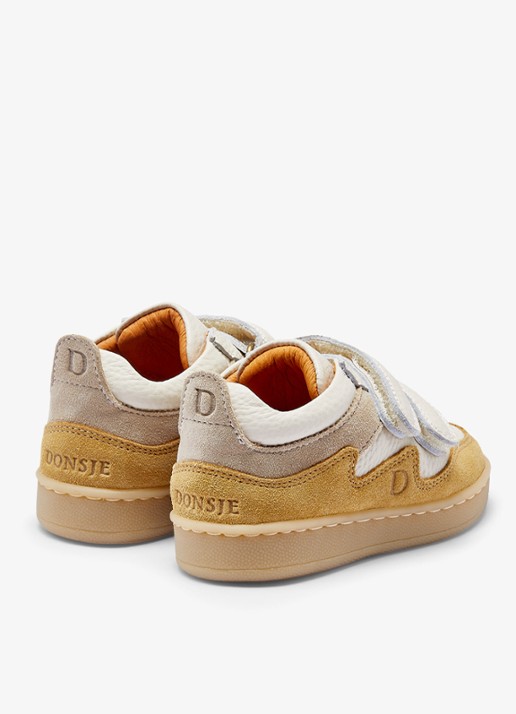 Donsje Amsterdam Sneaker van leer - detail 3 khaki