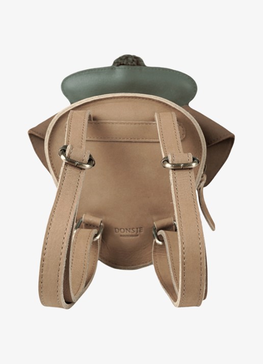 Donsje Amsterdam Stanzen Backpack | Terrier - achterkant 4 beige
