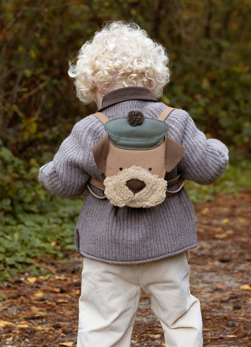 Donsje Amsterdam Stanzen Backpack | Terrier - voorkant 2 beige