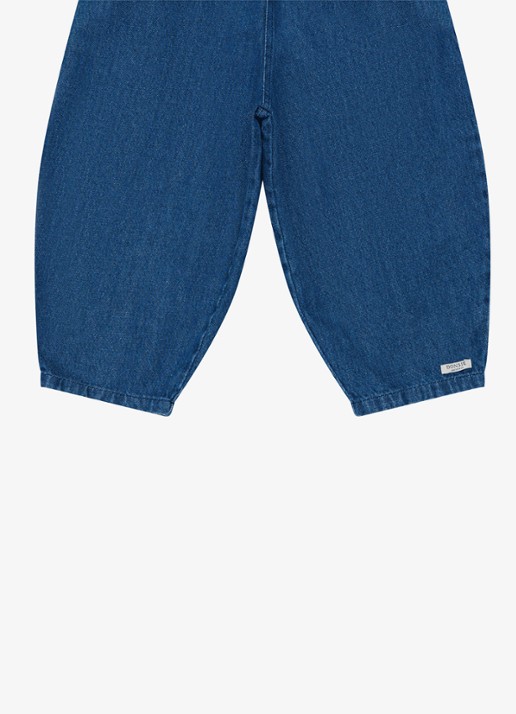 Donsje Amsterdam Tapered fit broek met steekzakken - detail 3 indigo