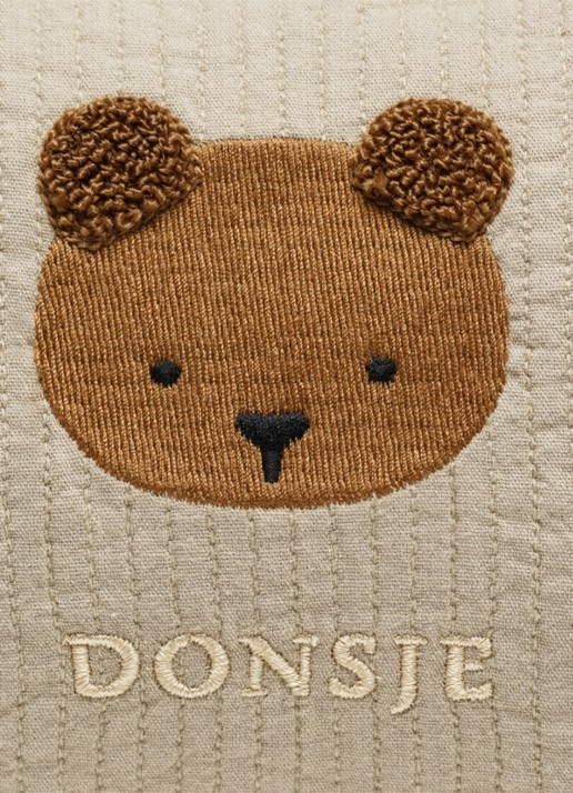 Donsje Amsterdam Tebbe Washbag | Bear - detail 7 taupe