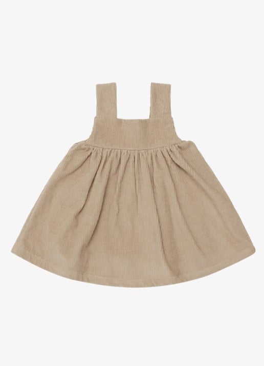 Donsje Amsterdam Thewa jurk van corduroy - detail 4 beige