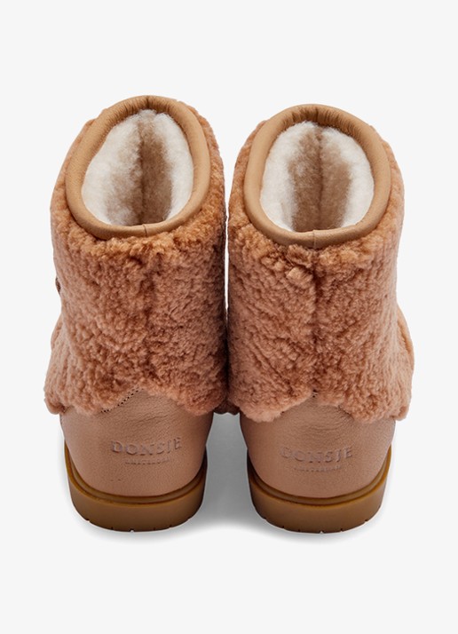 Donsje Amsterdam Wadou Boots | Alpaca - achterkant 6 beige