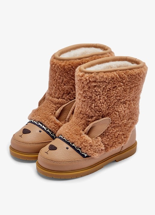 Donsje Amsterdam Wadou Boots | Alpaca - voorkant beige