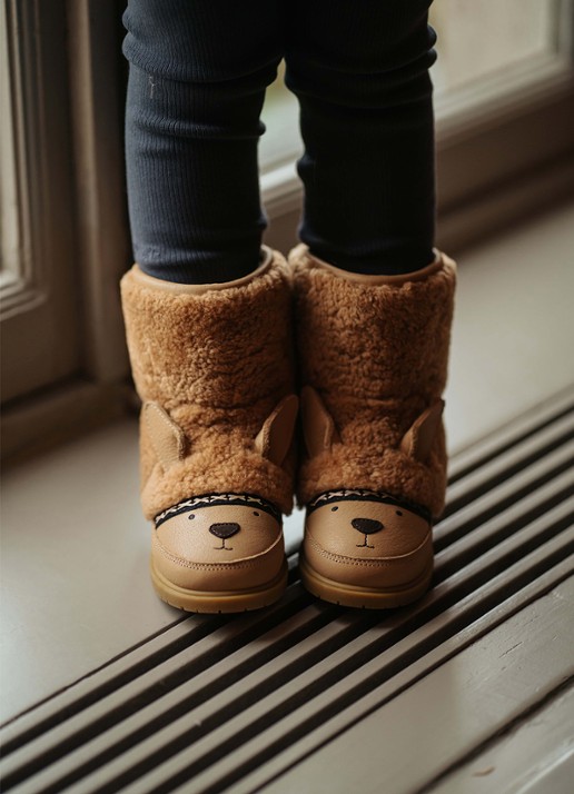 Donsje Amsterdam Wadou Boots | Alpaca - voorkant 2 beige