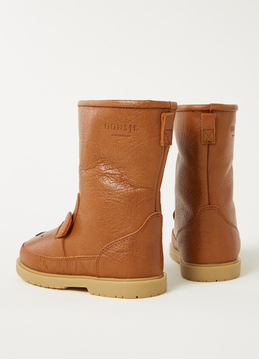 Donsje Amsterdam Wadudu Classic Boots | Bear - detail 3 cognac