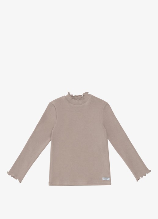 Donsje Amsterdam Wonsy Shirt - voorkant 3 donkerbeige