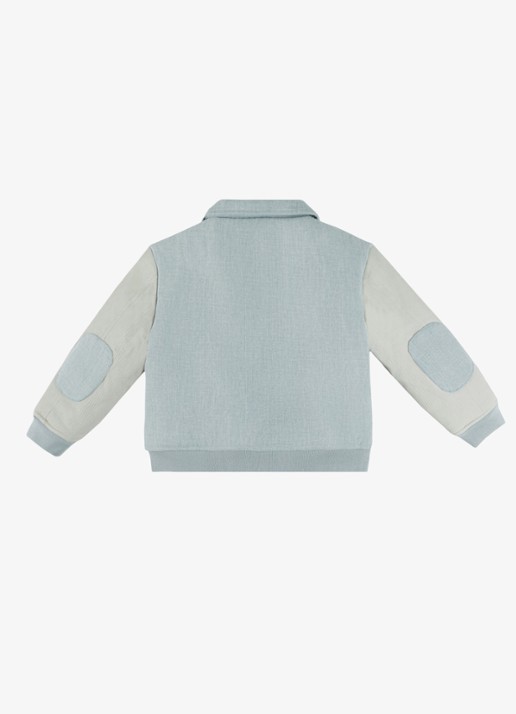 Donsje Amsterdam Zemmie baseball jack van katoen - achterkant blauw