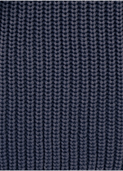Donsje Amsterdam Zoila grofgebreid vest met ruches - detail 5 donkerblauw