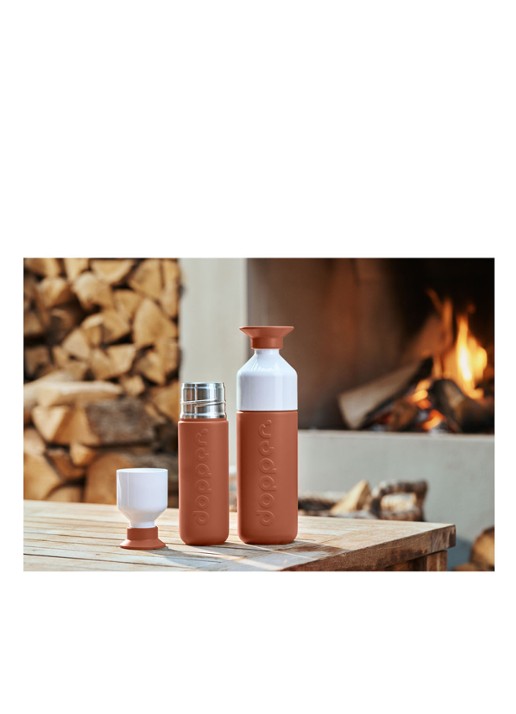 Dopper Draagkoord voor waterfles / thermosfles - detail 3 roestbruin