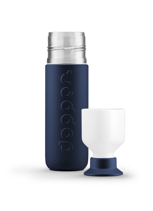 Dopper Insulated thermosfles 350 ml - voorkant 6 donkerblauw