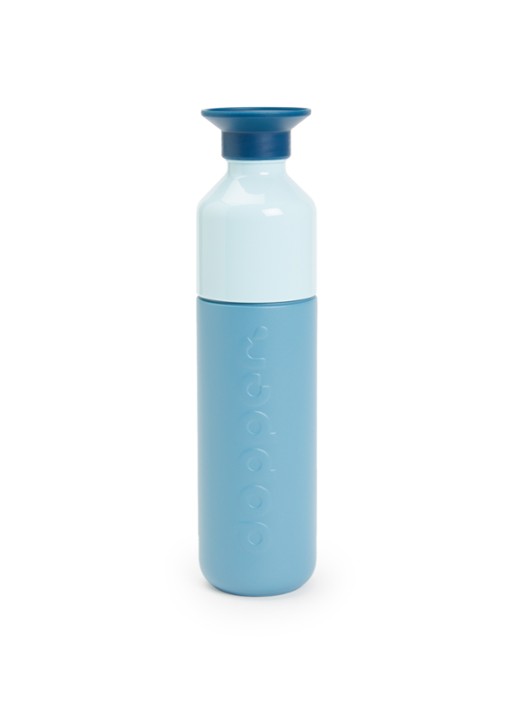Dopper Steel waterfles 49 cl - voorkant blauw