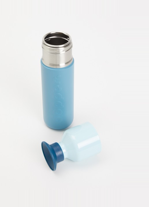 Dopper Steel waterfles 49 cl - voorkant 2 blauw