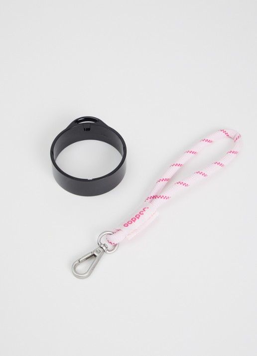 Dopper Wrist Cord polskoord voor de Travel Mug - voorkant 2 roze