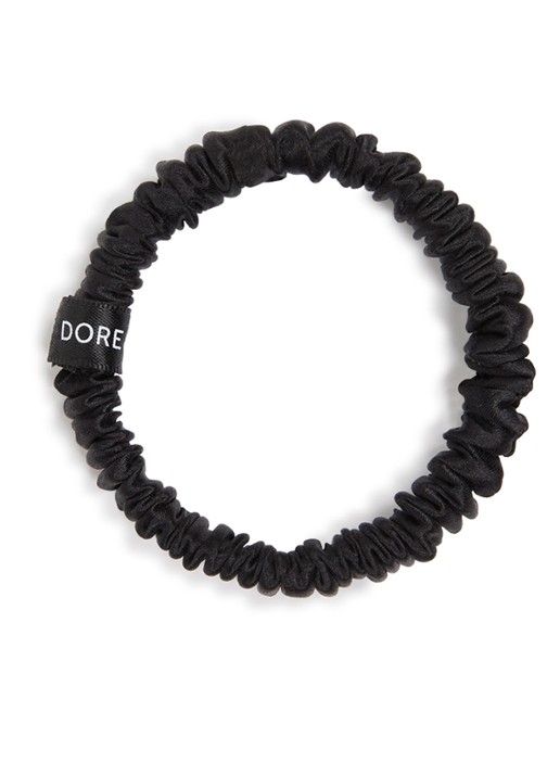 Dore & Rose Premium Scrunchies van zijde - voorkant 2 nº 18 ébène du chêne