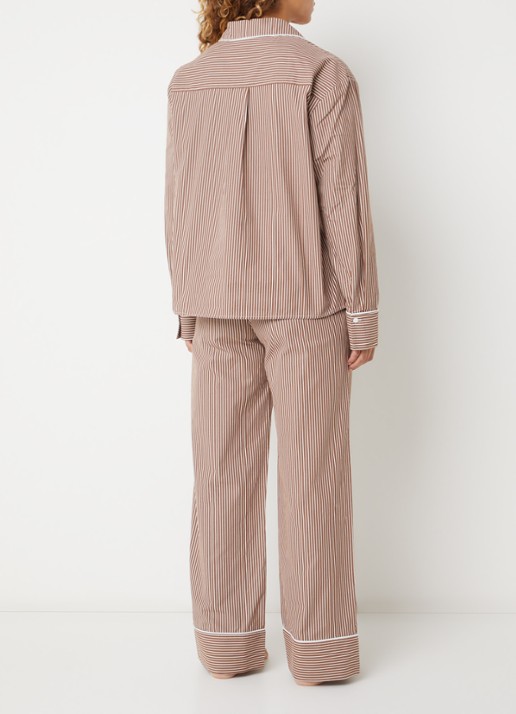 Dore & Rose Pyjamaset van katoen - achterkant 2 donkerbruin
