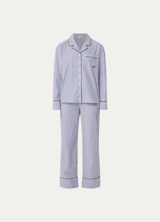 Dore & Rose Pyjamaset van katoen - voorkant 2 donkerblauw