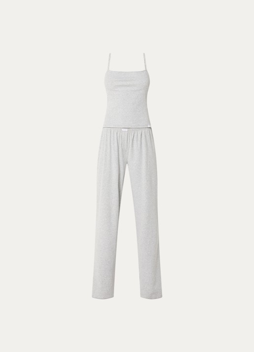 Dore & Rose Pyjamaset van katoen - voorkant grijs