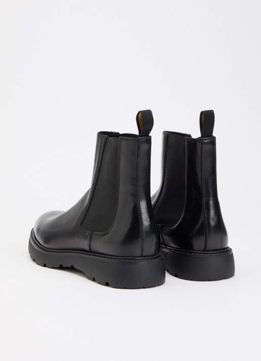 Doucal's Beatles chelsea boot van leer - achterkant 2 zwart