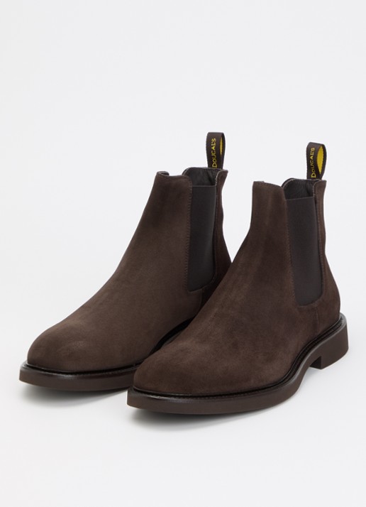 Doucal's Beatles Visone chelsea boot van suède - detail 2 bruin