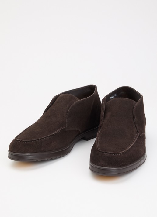 Doucal's Chukka Adler Elast Visone slip-on van kalfssuède - detail 3 beige