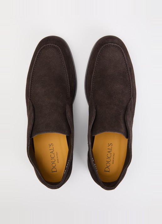 Doucal's Chukka Adler Elast Visone slip-on van kalfssuède - detail 4 beige