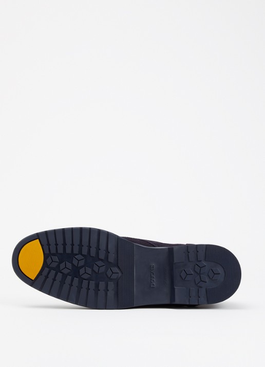 Doucal's Chukka Adler Elast Visone slip-on van kalfssuède - detail 3 donkerblauw