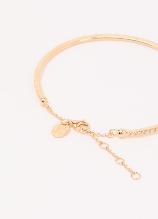 DPT Antwerp Ever bangle diamanten armband verguld - detail goud
