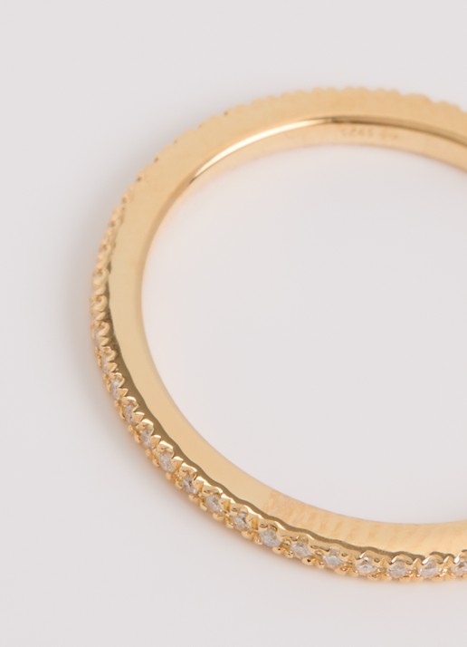 DPT Antwerp Ever diamanten ring verguld - detail 3 goud