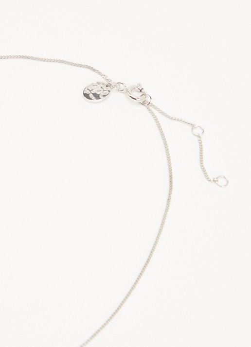 DPT Antwerp Little Flower ketting van zilver - detail 4 zilver