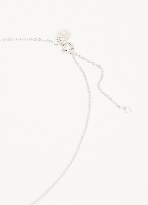 DPT Antwerp Lucy diamanten ketting van zilver - detail 4 zilver