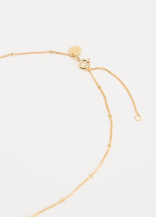 DPT Antwerp Wave diamanten ketting verguld - detail 4 goud