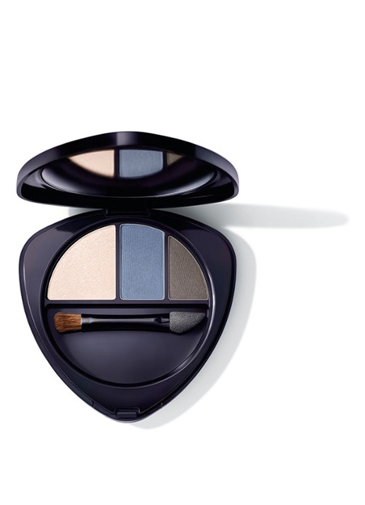 Dr. Hauschka Eyeshadow Trio - oogschaduw palette - voorkant 2 01 sapphire