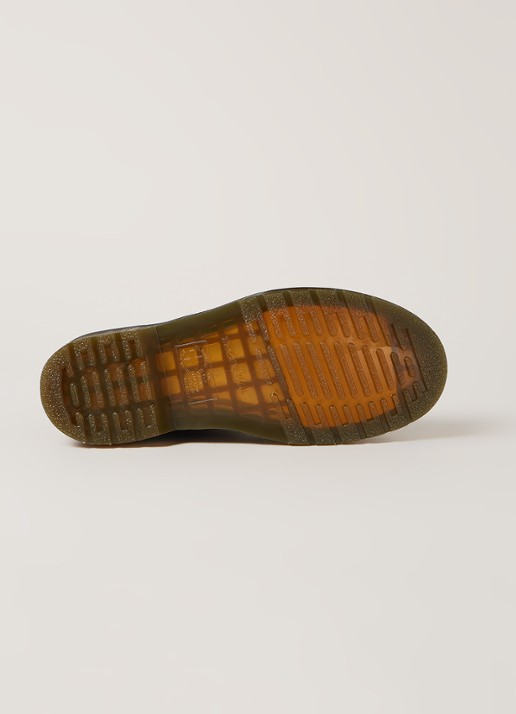 Dr. Martens 1460 Greasy biker boot van leer - detail 4 zwart