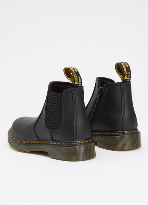 Dr. Martens 2976 Junior chelsea boot van leer - achterkant zwart
